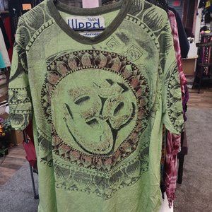 Green t-shirt from WEED - OHM design - size XL